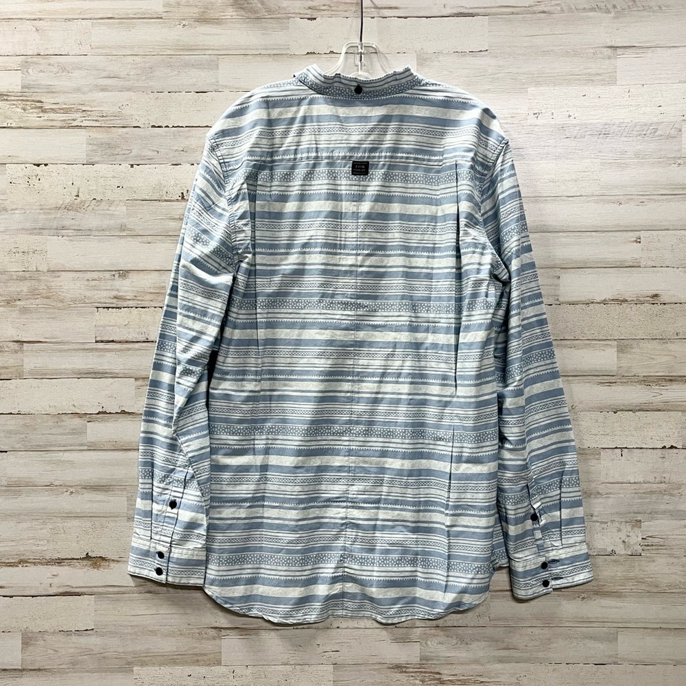Tavik Light Blue Patterned Button Down Shirt NWT - image 5
